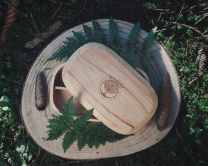 Waldlieb. Nachhaltige ökologische und plastikfreie Brotdose aus Holz